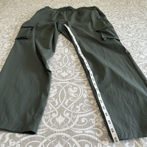 Layer 8 Pants Women L Green/Gray Pullon Qwick dry Pockets Outdoor Athleisure - Picture 5 of 12
